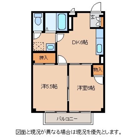 茅野駅 徒歩78分 1階の物件間取画像